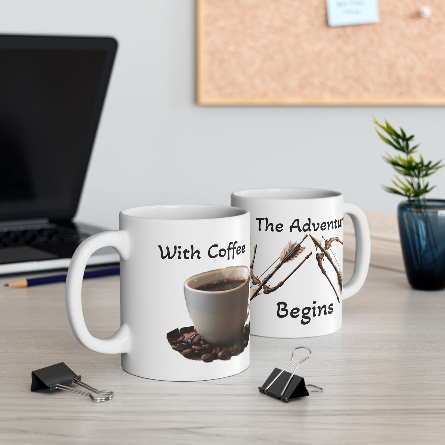 Adventure Awaits Ceramic Mug (11 & 15 oz)