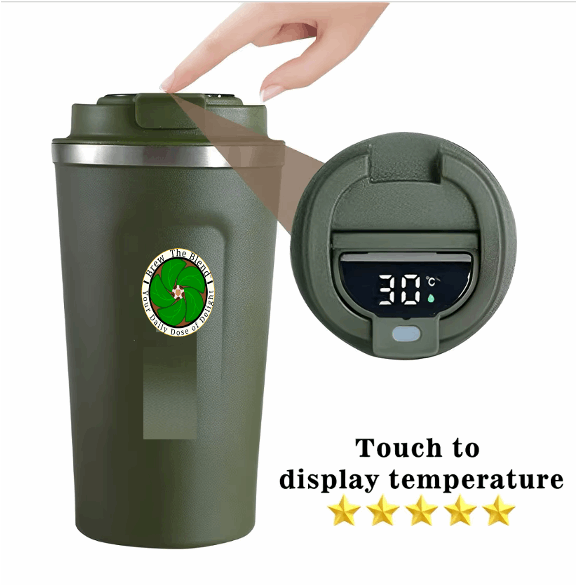 Smart Insulated Thermos Stainless Steel Vacuum Thermos Bottle LED Display 500ml