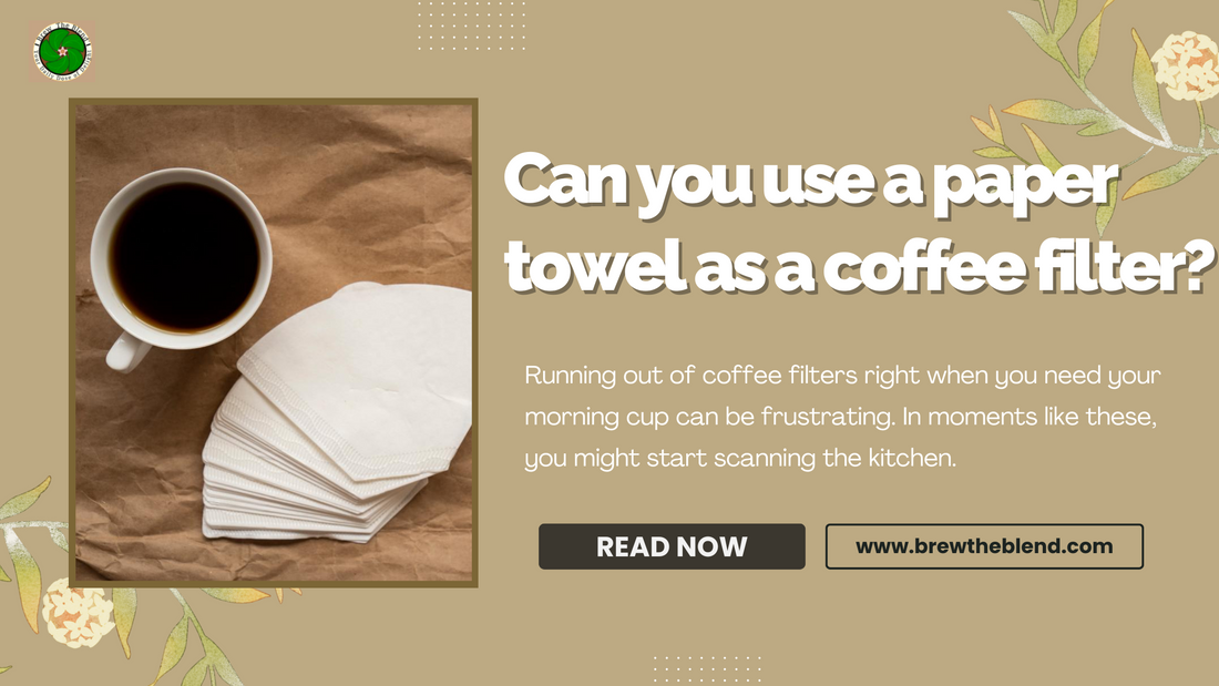 Can you use a paper towel as a coffee filter?