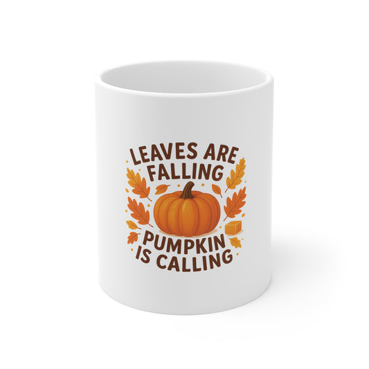 Autumn Pumpkin Mug - Fall Coffee Cup, Harvest Decor, Thanksgiving Gift, Seasonal Drinkware, Cozy Vibe