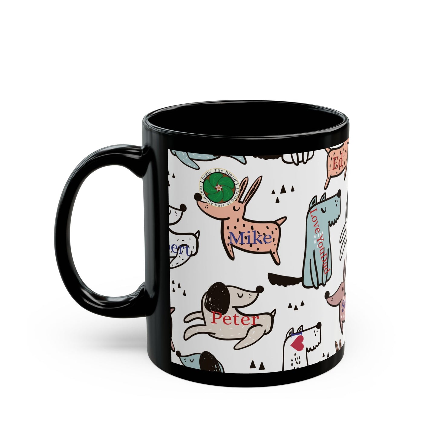Dog Dad, Dog Mom, Cute Dog  Mug (11 & 15 oz)
