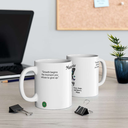 YOU NEVER FAIL Butterfly Mug – Inspirational Coffee Cup Gift