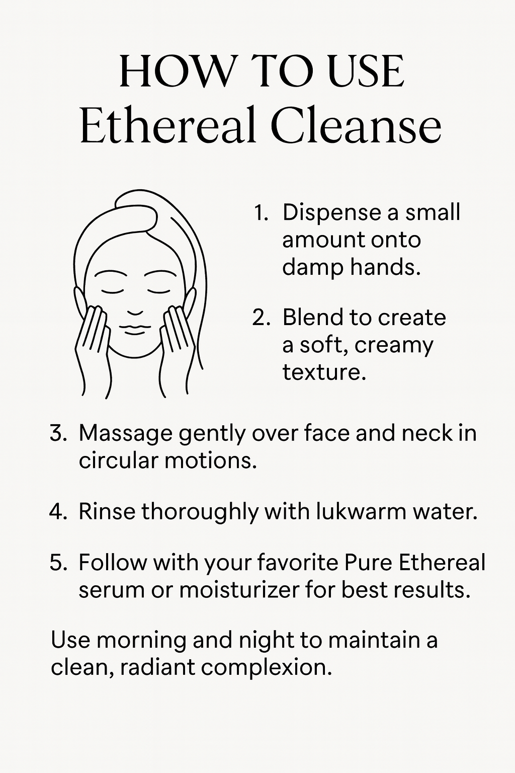 Ethereal Cleanse - Daily Nourishing Facial Cleanser