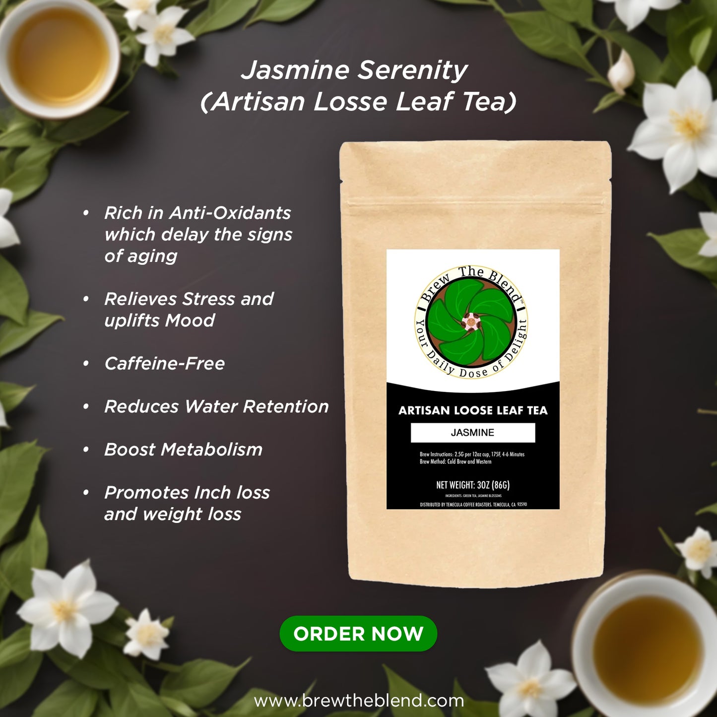 Jasmine serenity leaf tea 