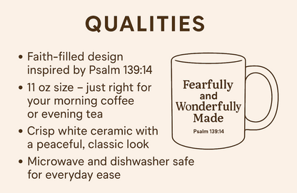 Fearfully and Wonderfully Made - Mug (11oz)