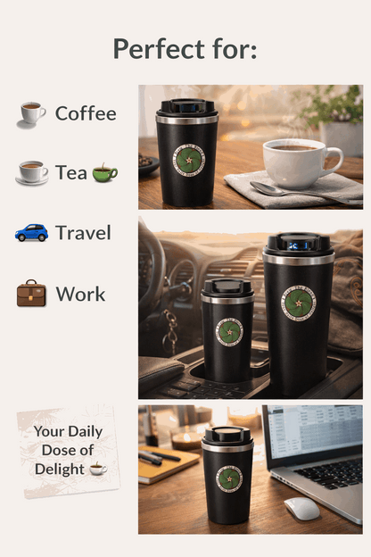 Smart Temperature Display Thermos – Stainless Steel Coffee & Tea Companion