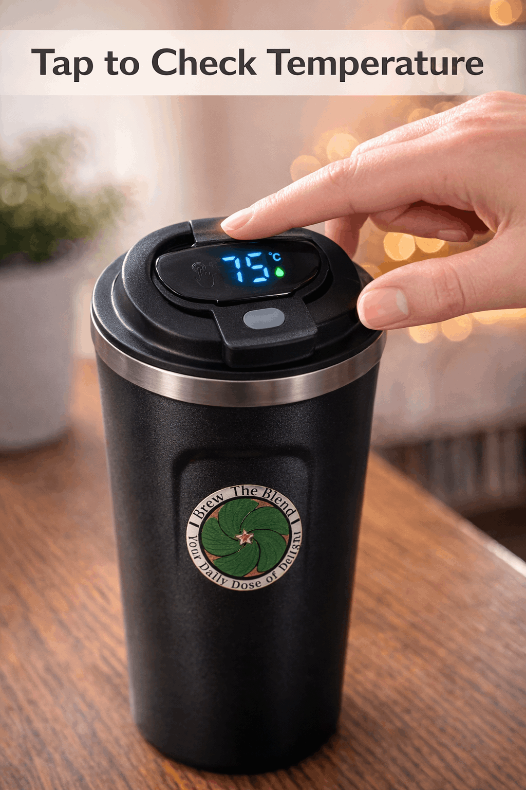 Smart Temperature Display Thermos – Stainless Steel Coffee & Tea Companion