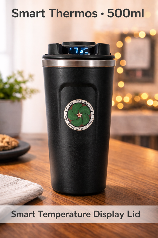 Smart Temperature Display Thermos – Stainless Steel Coffee & Tea Companion