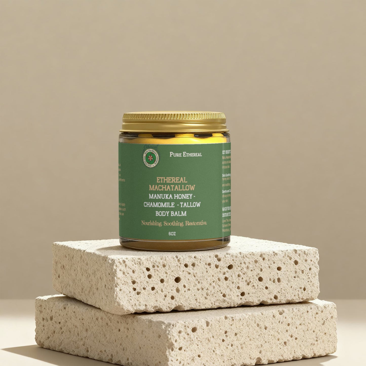 ETHEREAL MACHATALLOW Manuka Honey Chamomile Tallow Body Balm